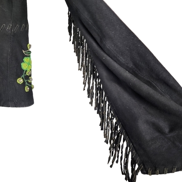 DOUBLE D RANCH SUEDE LEATHER EMBROIDERED FRINGED JACKET - Picture 5 of 11